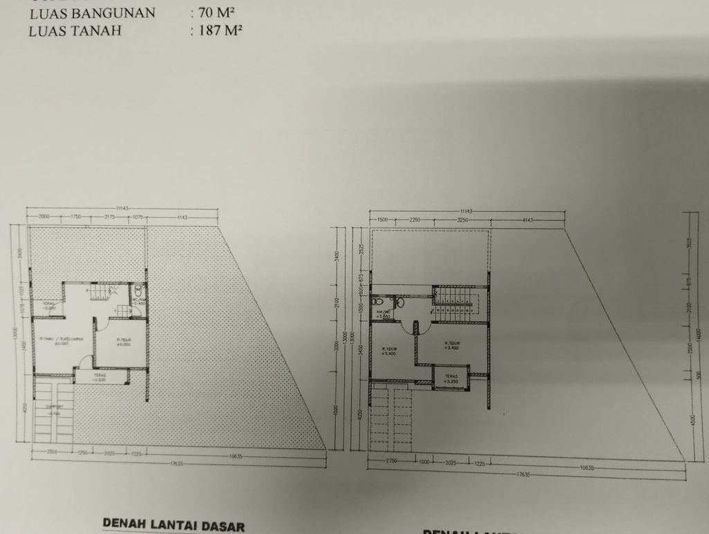 foto denah rumah tipe ACALLYPA perumahan SERPONG GARDEN 1
