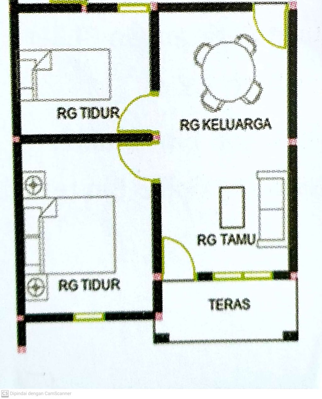 foto denah rumah tipe subsidi perumahan GRIYA PERMATA INDAH