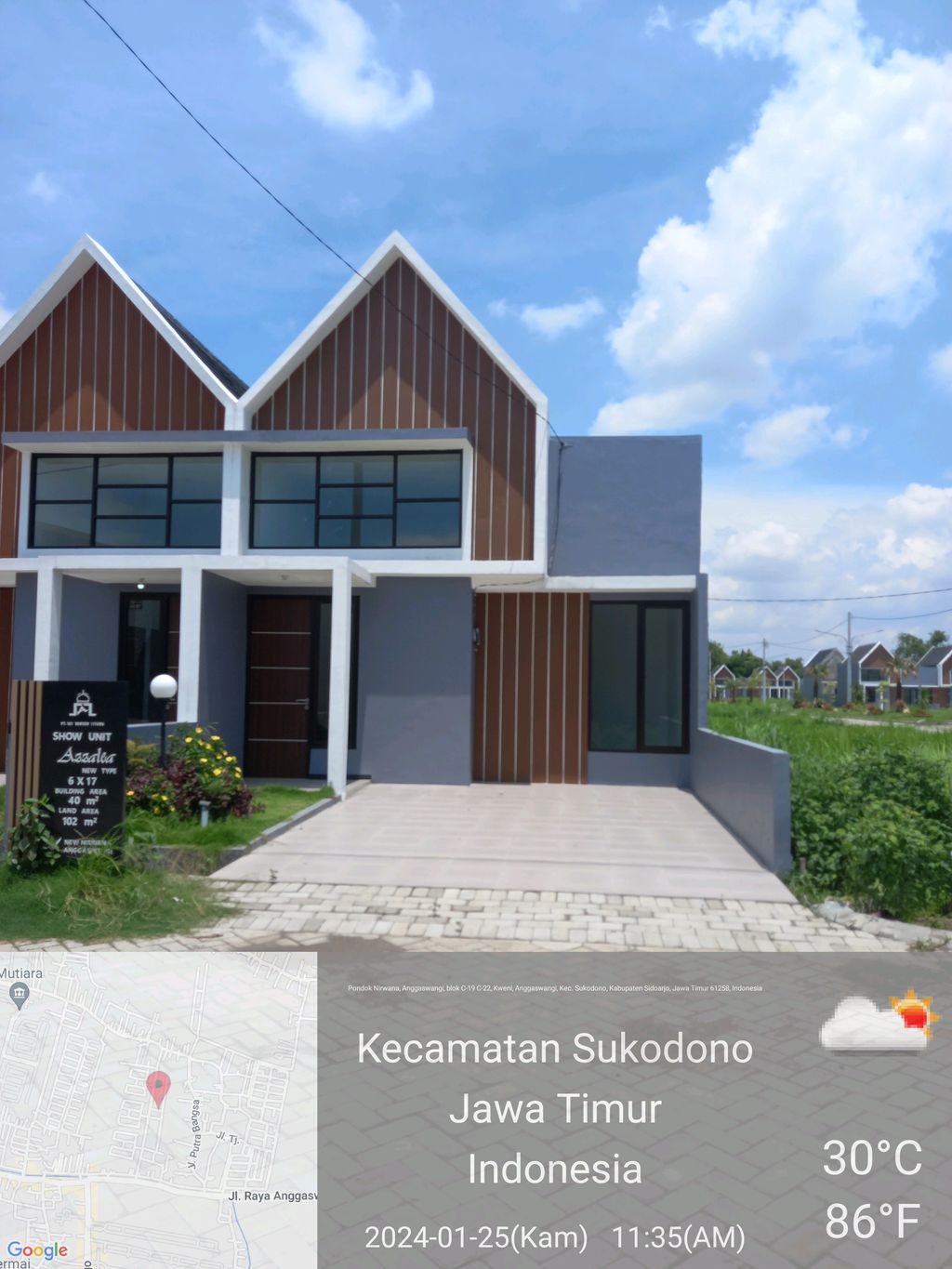 foto contoh rumah perumahan NNA ( NEW NIRWANA ANGGASWANGI )