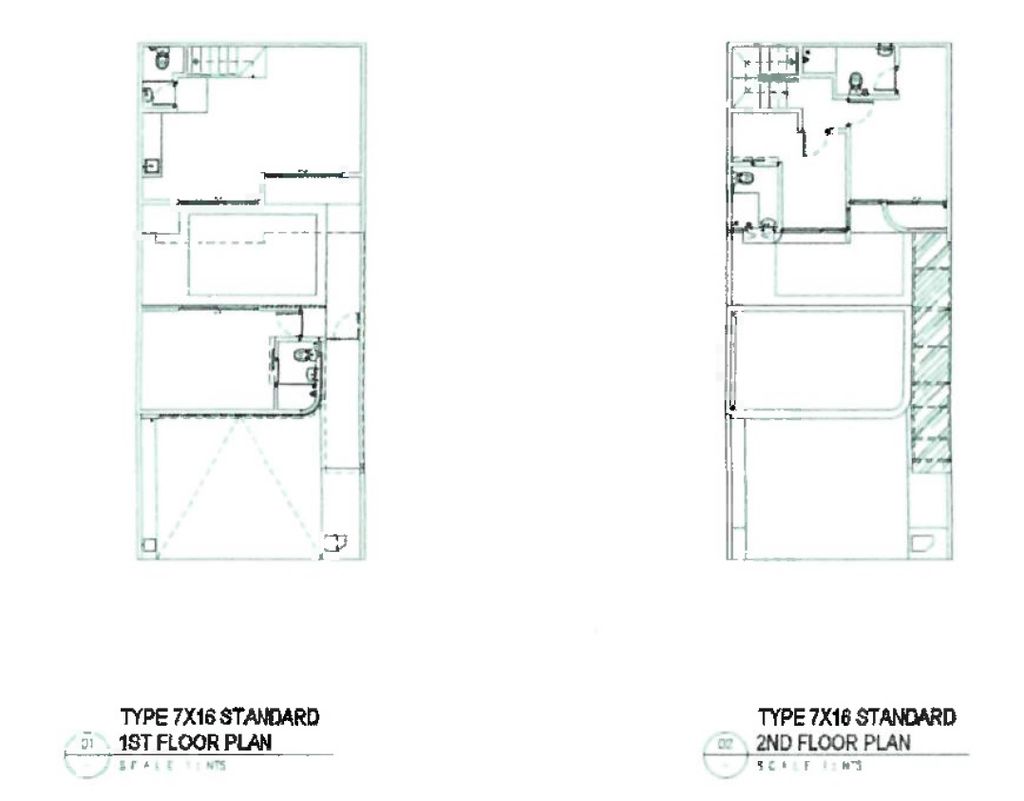 foto denah rumah tipe TILIA D-008 The courtyard perumahan Shila At Sawangan