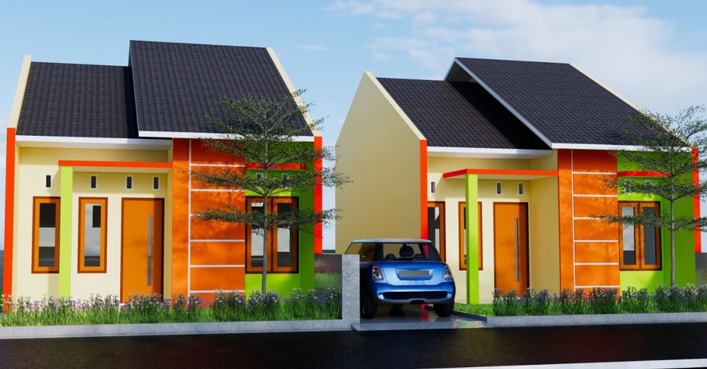 foto tampak rumah tipe A perumahan Puri Kirana 3
