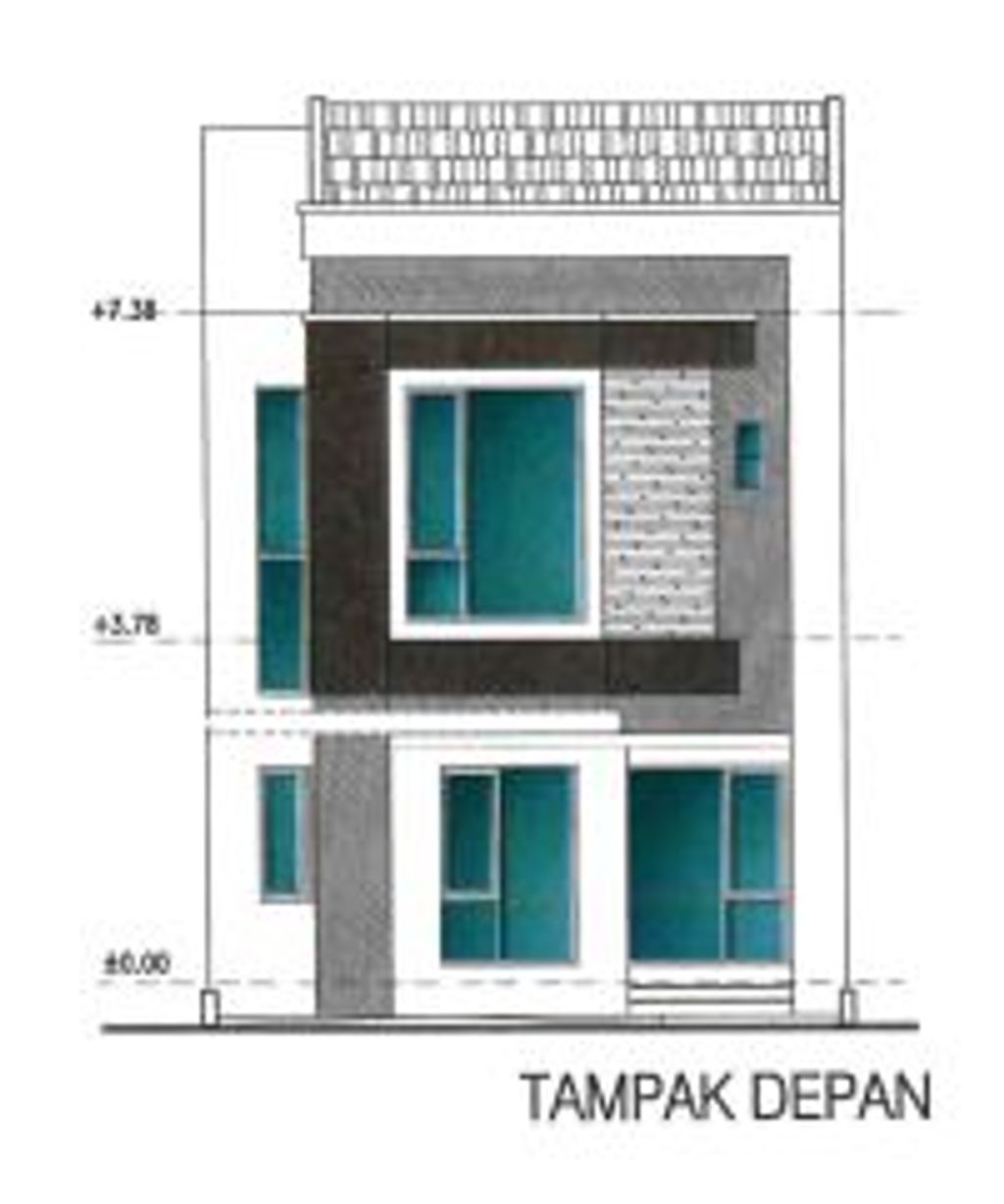 foto tampak rumah tipe CLOVER perumahan KOTA AYODHYA