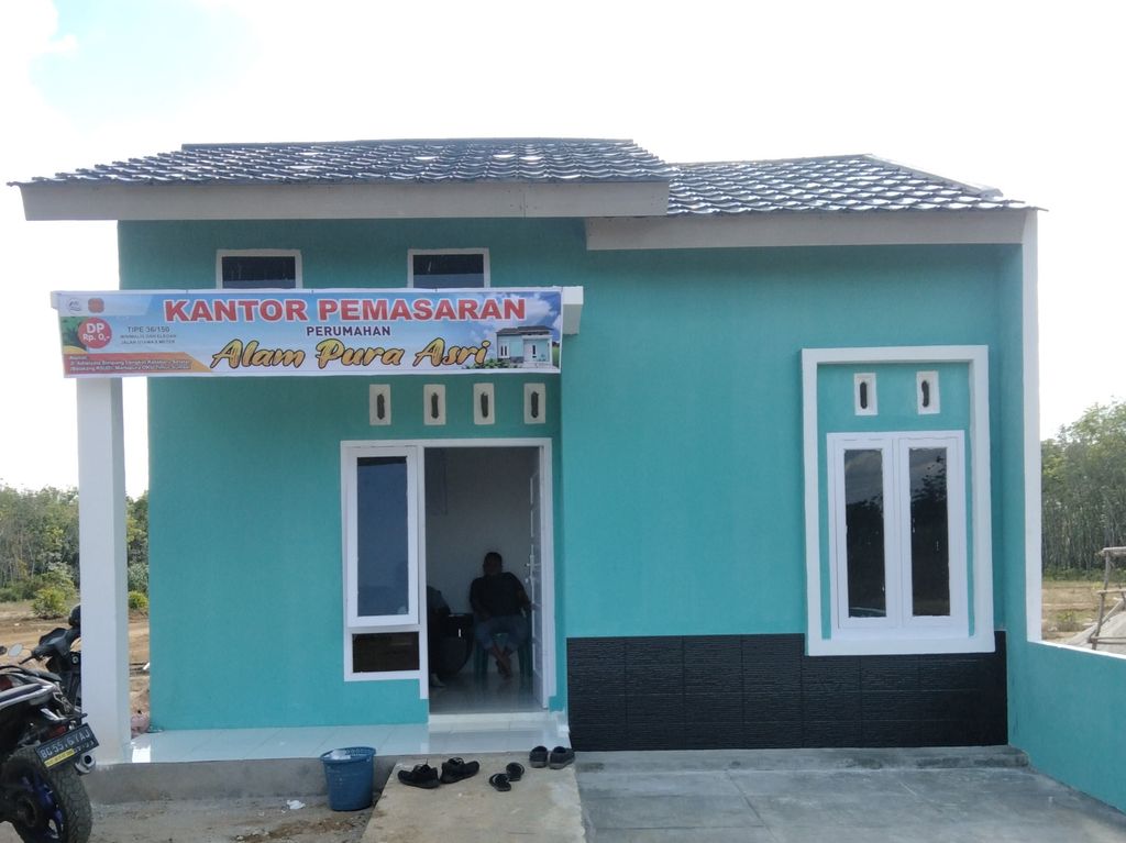 foto tampak rumah tipe SUBSIDI perumahan ALAM PURA ASRI