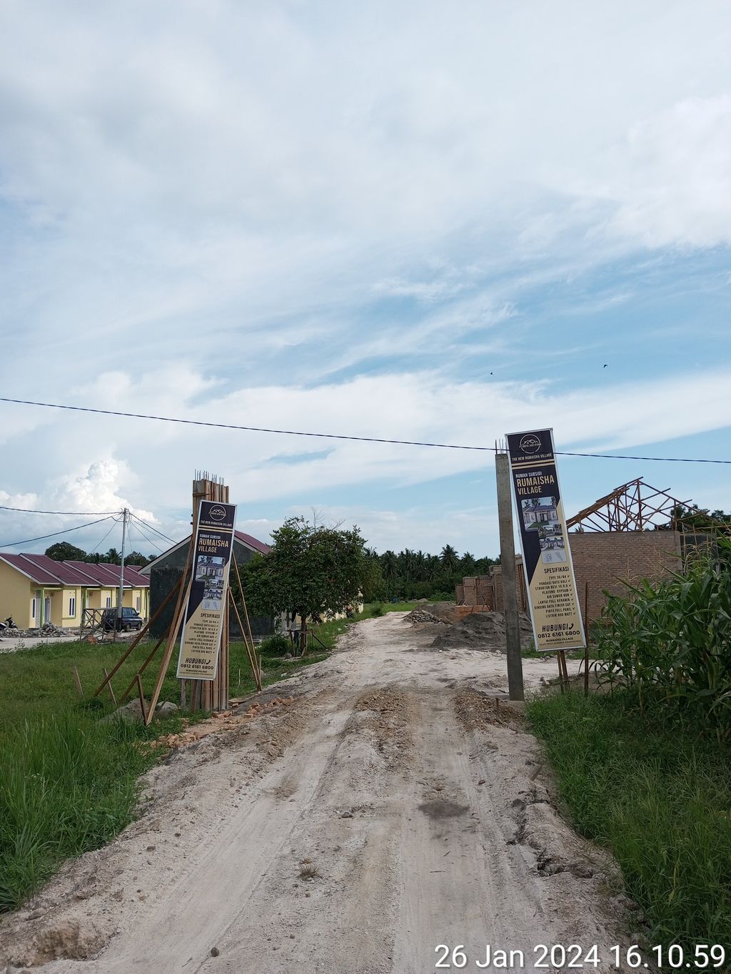foto gerbang perumahan DOFLA LAND 1
