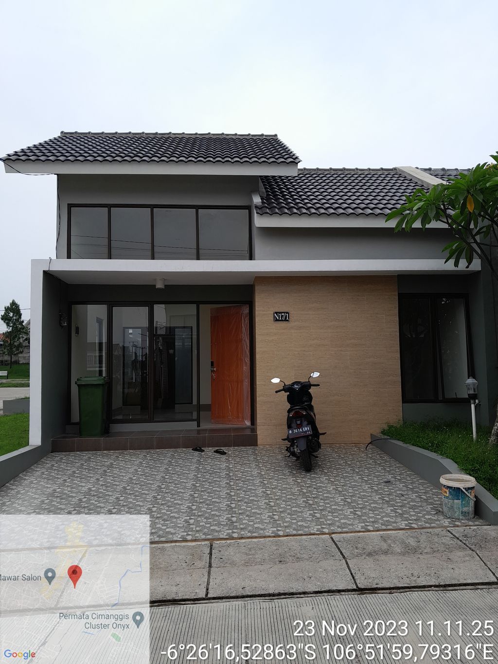 foto tampak rumah tipe 45/131 perumahan PERUMAHAN PERMATA CIMANGGIS THP 2