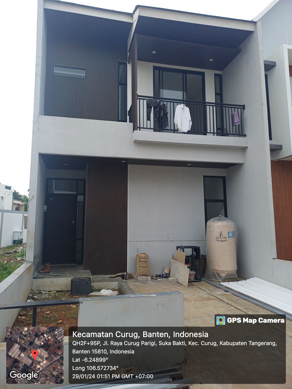 foto tampak rumah tipe A-72 perumahan SUMA VILLAGE