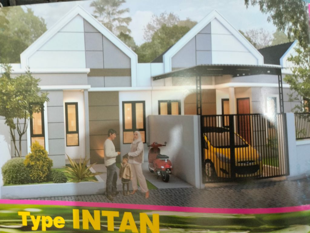 foto tampak rumah tipe INTAN perumahan REZANNA RESIDENCE 2