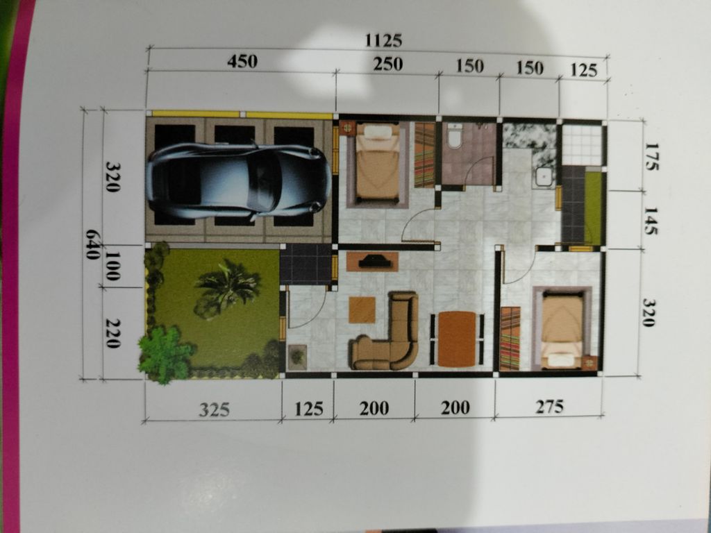 foto denah rumah tipe INTAN perumahan REZANNA RESIDENCE 2