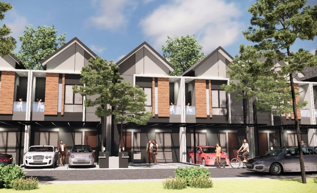 foto tampak rumah tipe RC 58/106 perumahan Harvest City (Ridge Crystal)