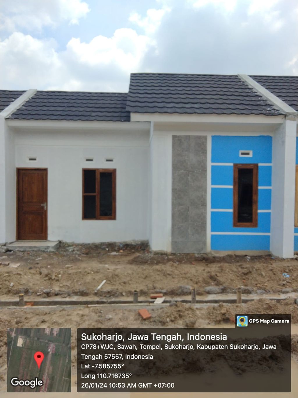 foto tampak rumah tipe B perumahan PERUMAHAN MITRA UTAMA RESIDENCE 3