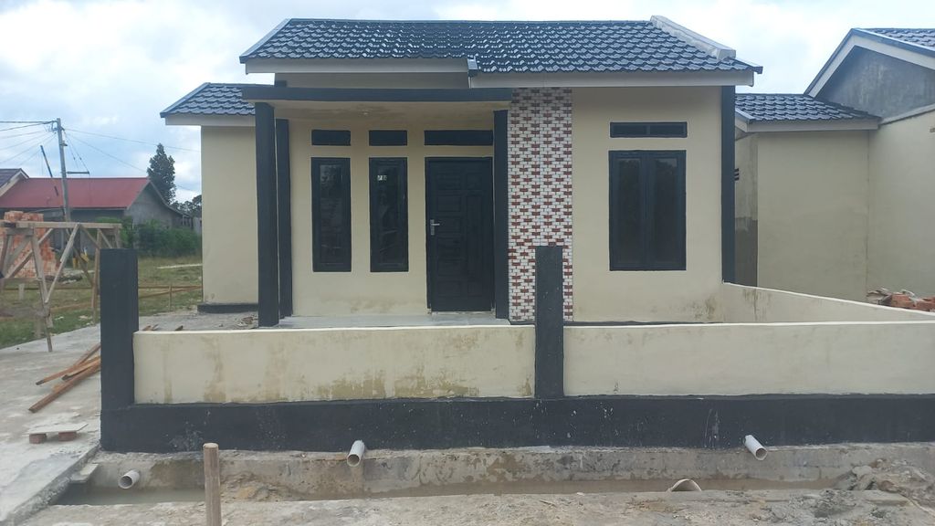 foto tampak rumah tipe RSH 36 perumahan SRP II RESIDENCE