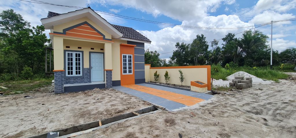 foto tampak rumah tipe 36 SUBSIDI perumahan CASADOVA PASIR PUTIH TAHAP V