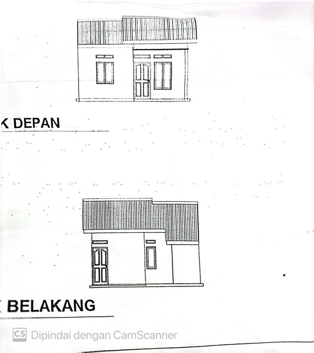 foto tampak rumah tipe 36 perumahan PERMATA VIOLA SUKUR 2