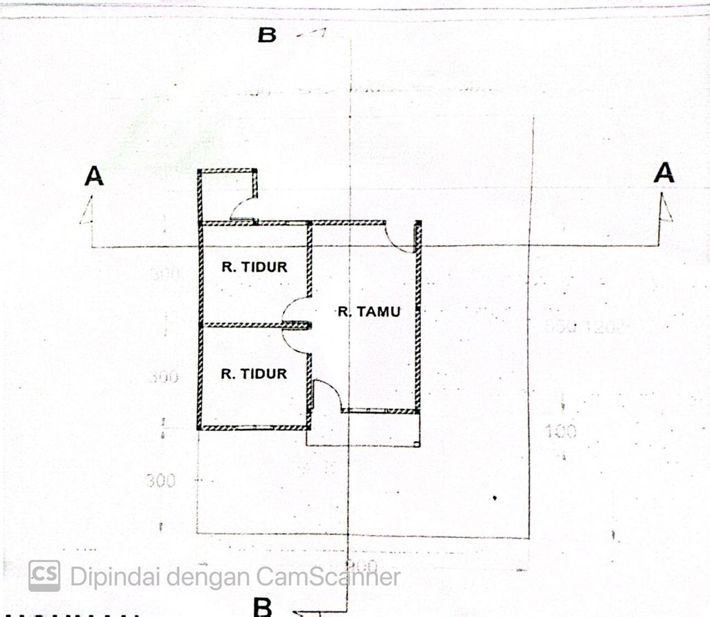 foto denah rumah tipe 36 perumahan PERMATA VIOLA SUKUR 2