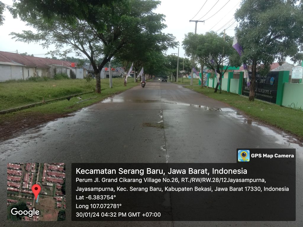 foto posisi tengah perumahan GRAND CIKARANG VILLAGE II
