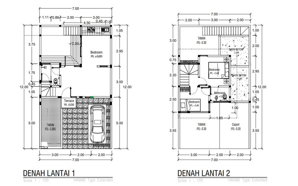 foto denah rumah tipe 3 BR Daichi House perumahan Perumahan Shoji Land