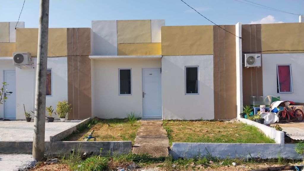 foto tampak rumah tipe 28/66 perumahan PERUMAHAN CENTRAL RAYA TANJUNG UNCANG