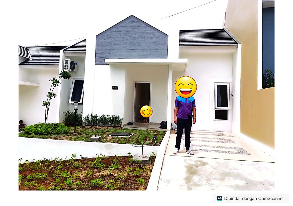 foto tampak rumah tipe Blok H-22 perumahan PANORAMA BANJARAN