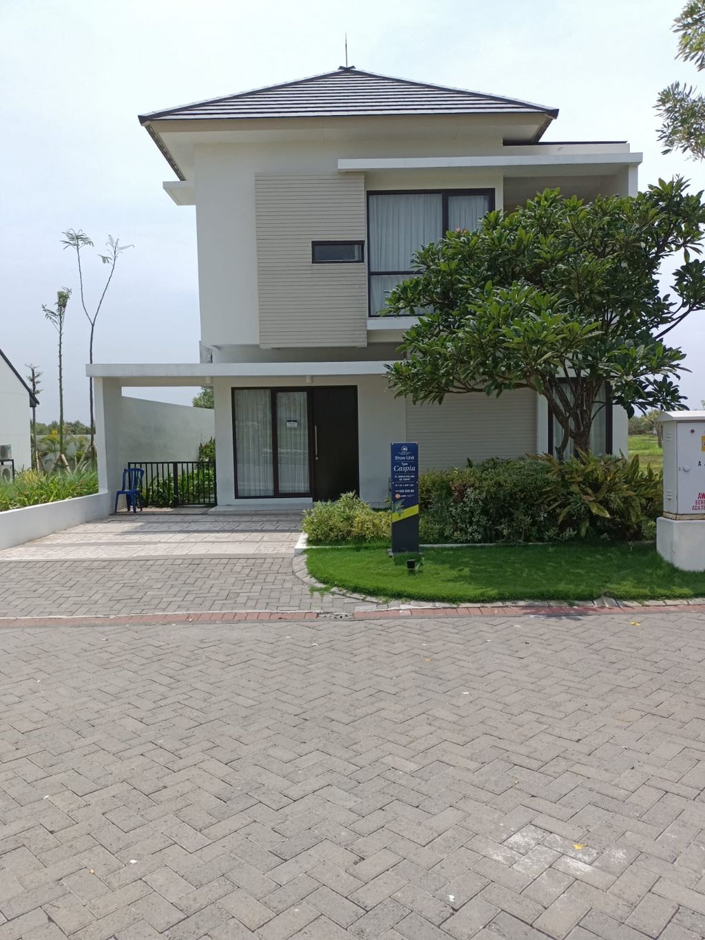 foto tampak rumah tipe Caspia perumahan Grand Estate Marina City (1)