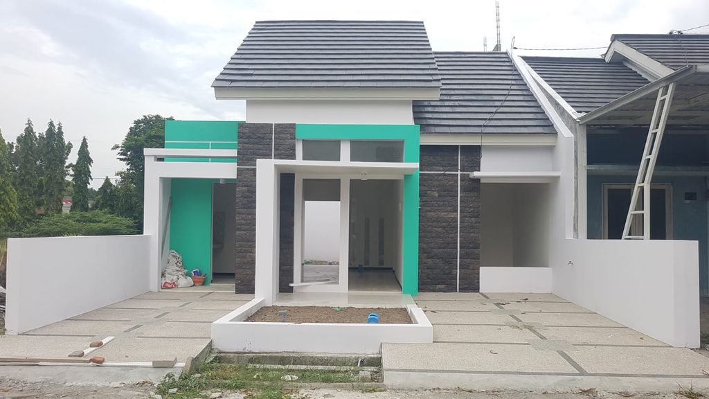 foto tampak rumah tipe 54/120 perumahan Perumahan Jombang Citra Raya