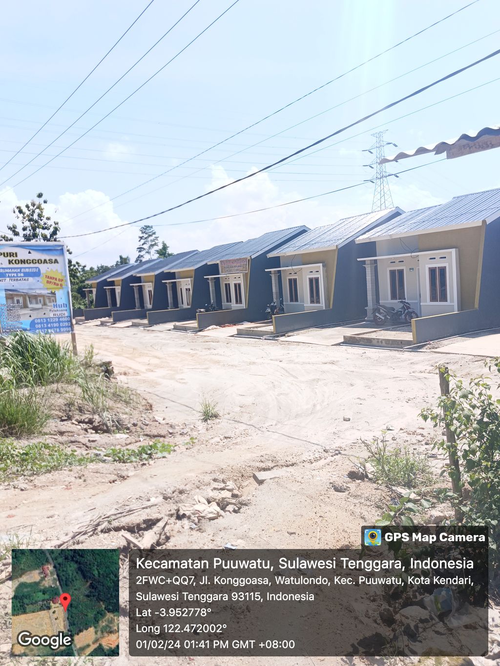 foto posisi tengah perumahan PURI KONGGOASA