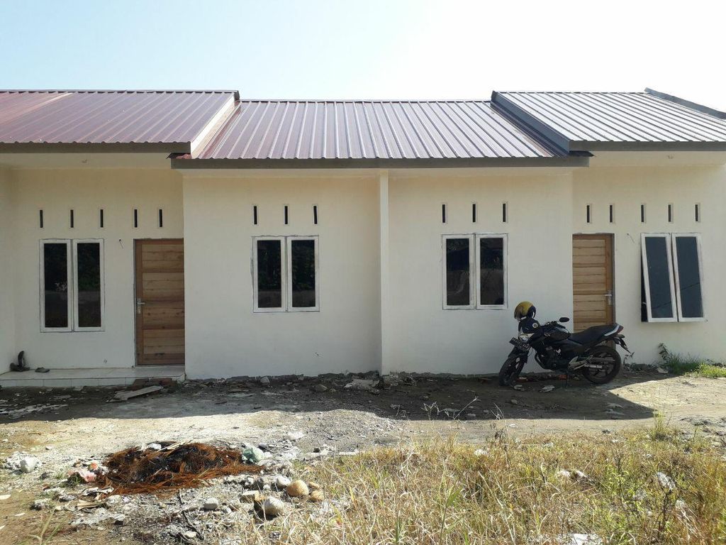 foto tampak rumah tipe SUBSIDI 2024 perumahan PALM MILALA INDAH 2