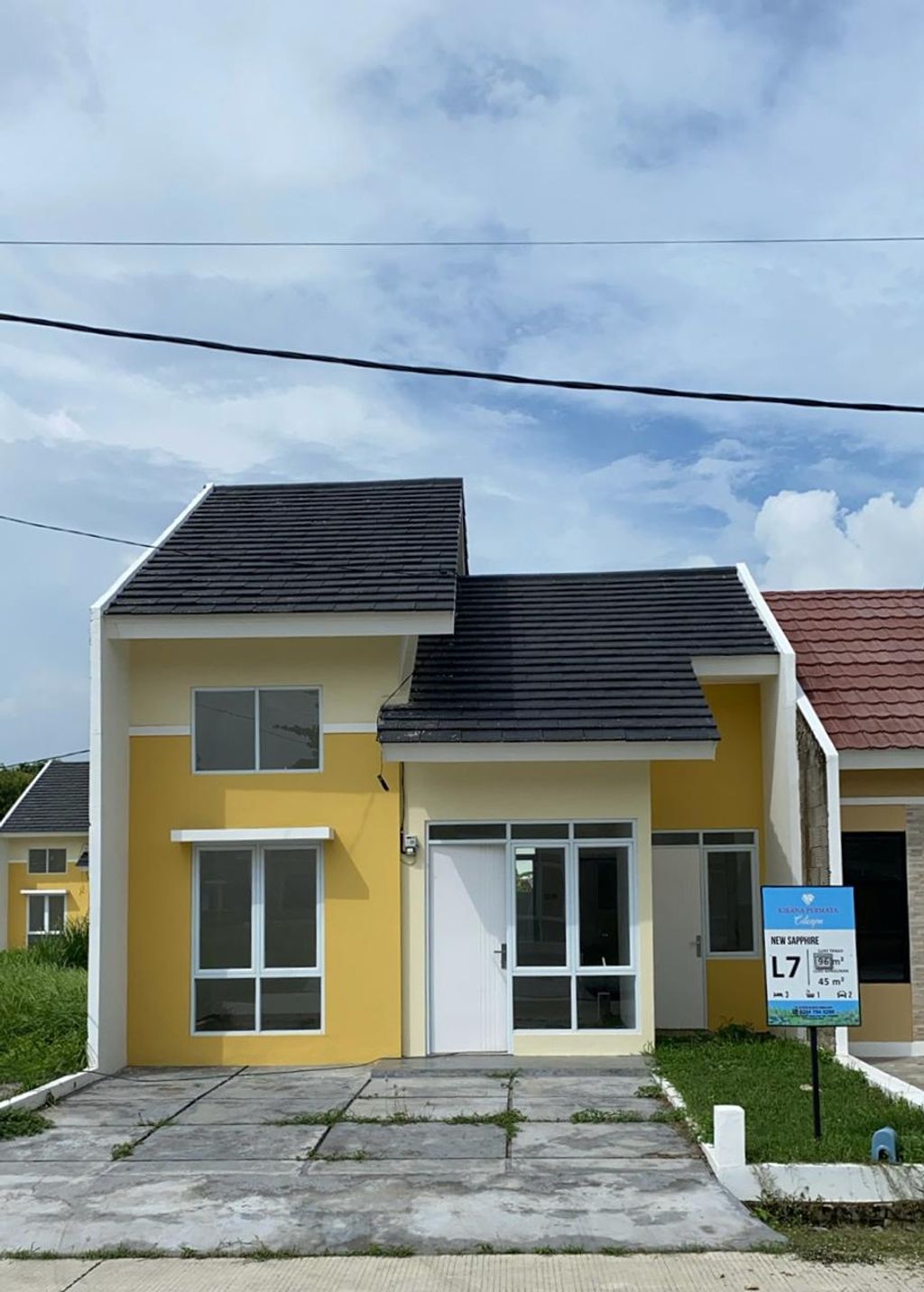 foto tampak rumah tipe NEW SAFIR STD perumahan KIRANA PERMATA CILEGON