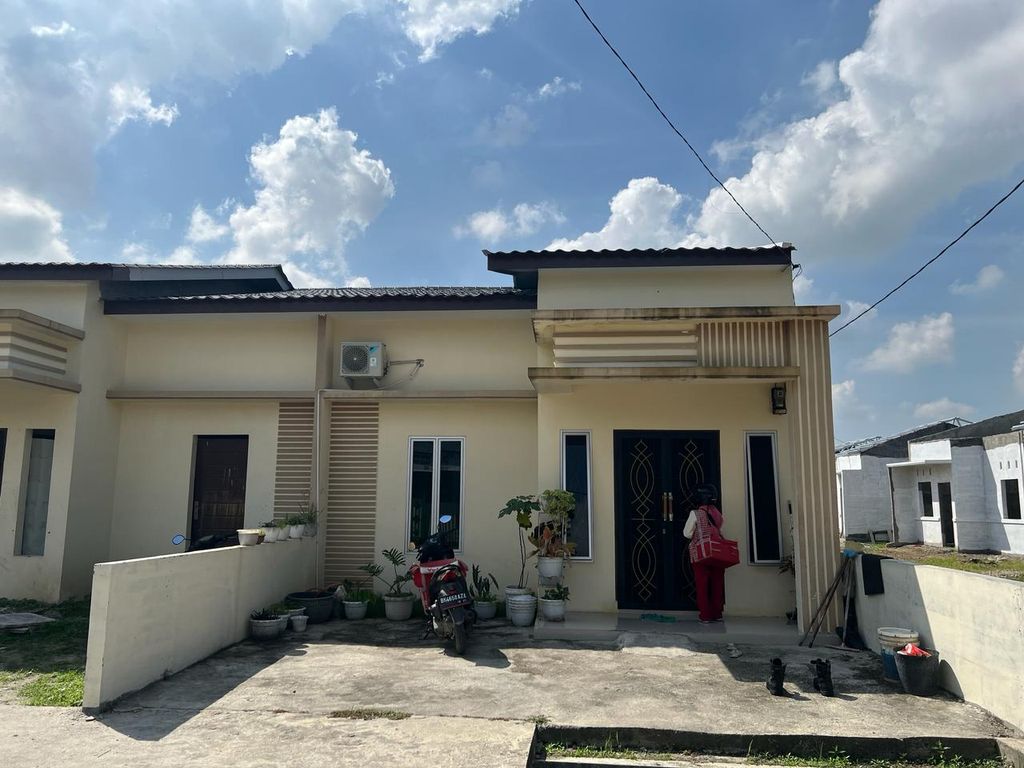 foto tampak rumah tipe 36 perumahan Widya Utama