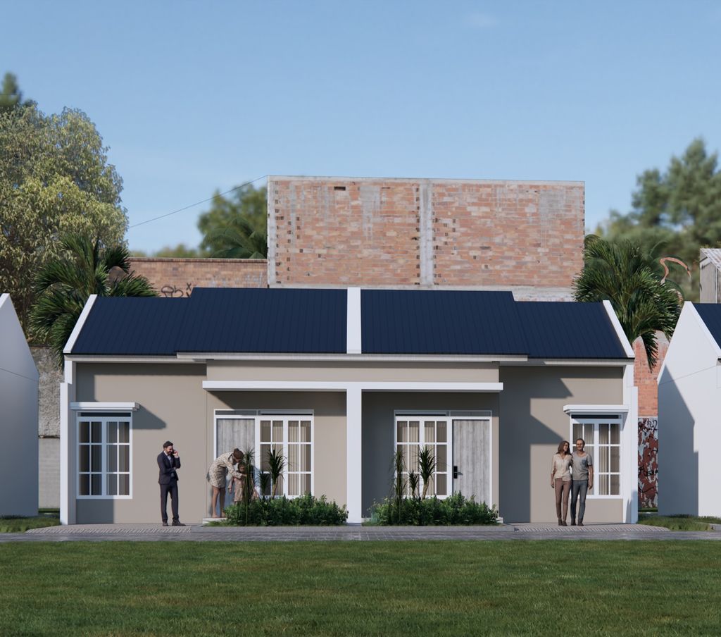 foto tampak rumah tipe 36 perumahan Griya Sakeena