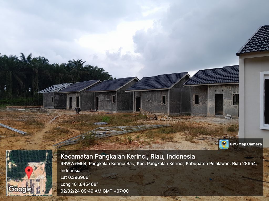 foto posisi tengah perumahan Harapan Sari Mulia 3