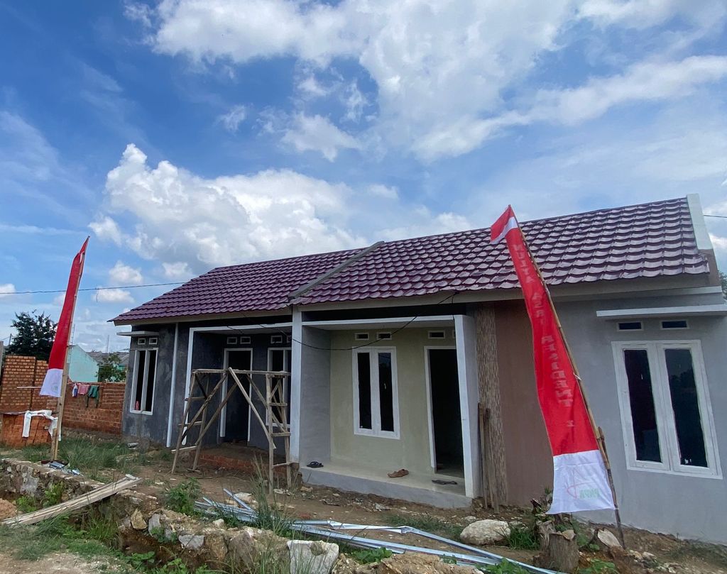 foto tampak rumah tipe Mulya Asri Residendt 2 perumahan Mulya Asri Resident 2