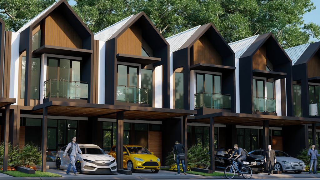 foto tampak rumah tipe 57/60 perumahan ROYAL SPRING 1 TAHAP 2