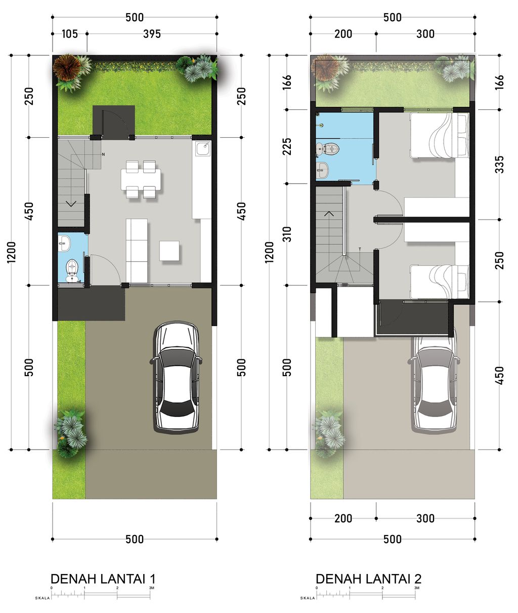 foto denah rumah tipe HOOK 57 perumahan ROYAL SPRING 1 TAHAP 2
