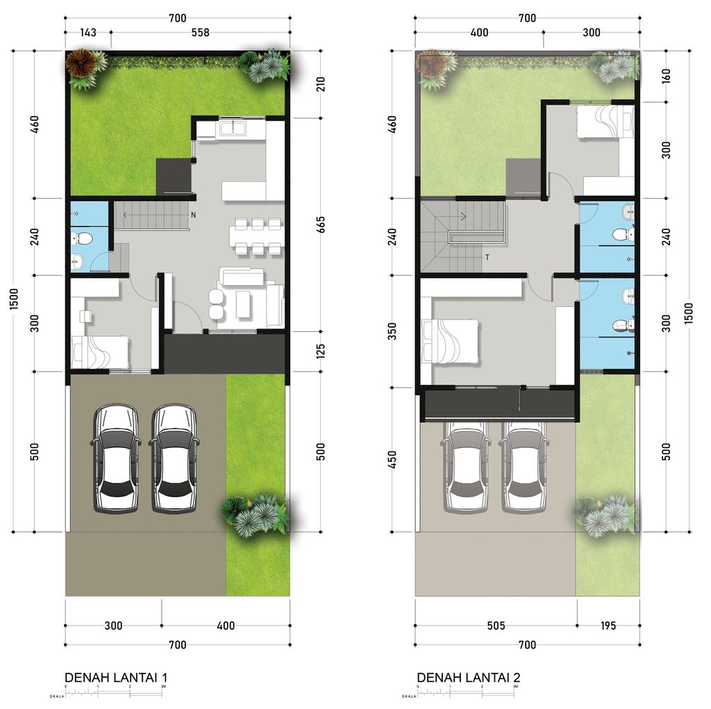 foto denah rumah tipe HOOK 101 perumahan ROYAL SPRING 1 TAHAP 2