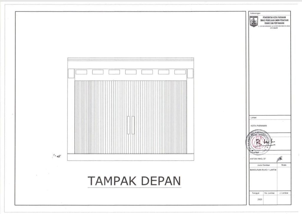 foto tampak rumah tipe 54 perumahan VILLA NIRWANA BEACH