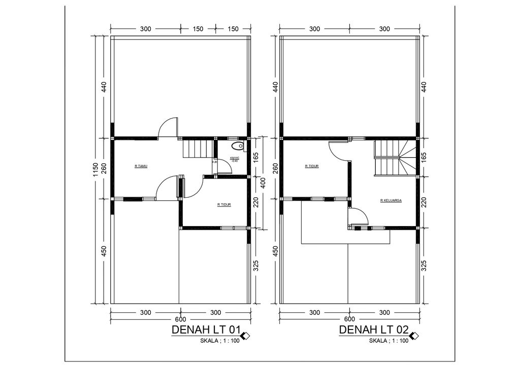 foto denah rumah tipe 42 perumahan De saxofone Town House V 1