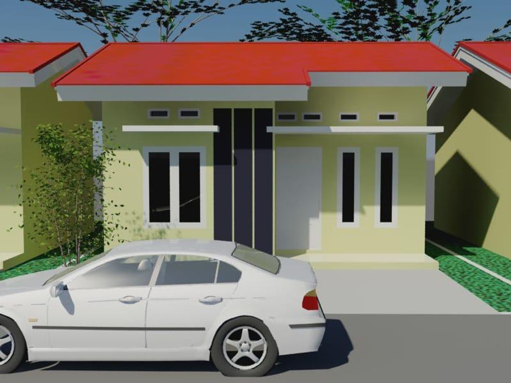 foto tampak rumah tipe 36/108 perumahan VILLA NIRWANA BEACH