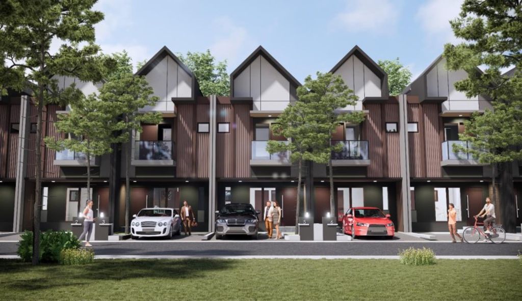 foto tampak rumah tipe SA 52/115 perumahan Harvest City