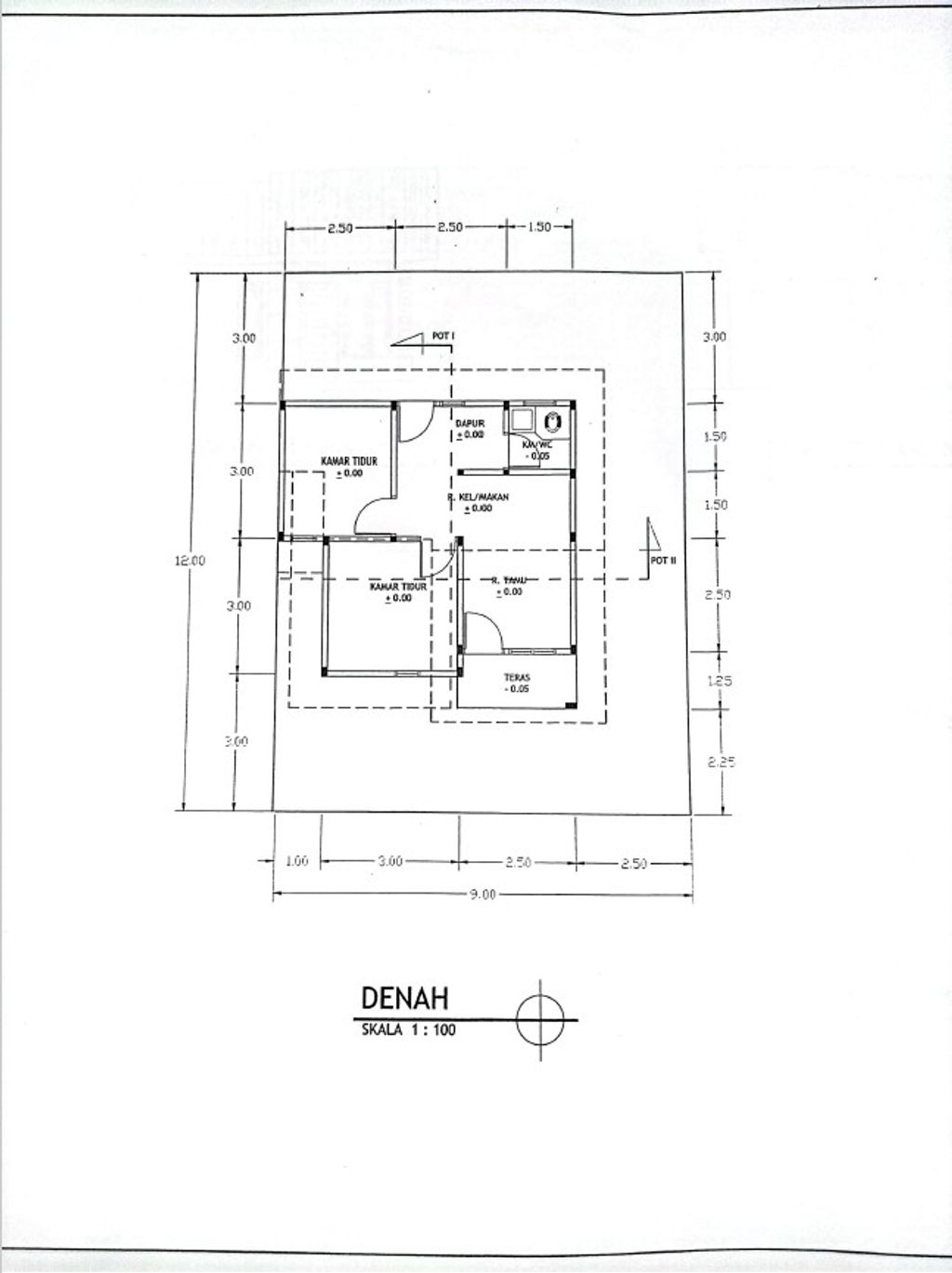 foto denah rumah tipe 36 perumahan LIA SARI RESIDENCE