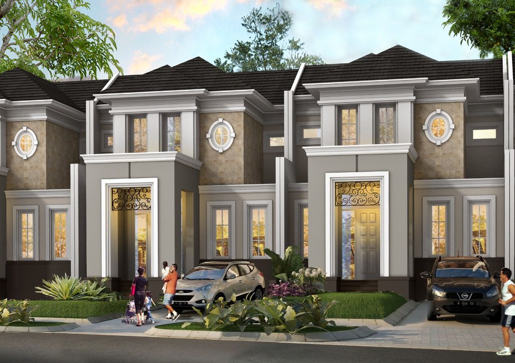 foto tampak rumah tipe CARTENSZ CLASSIC perumahan CITRA SENTUL RAYA