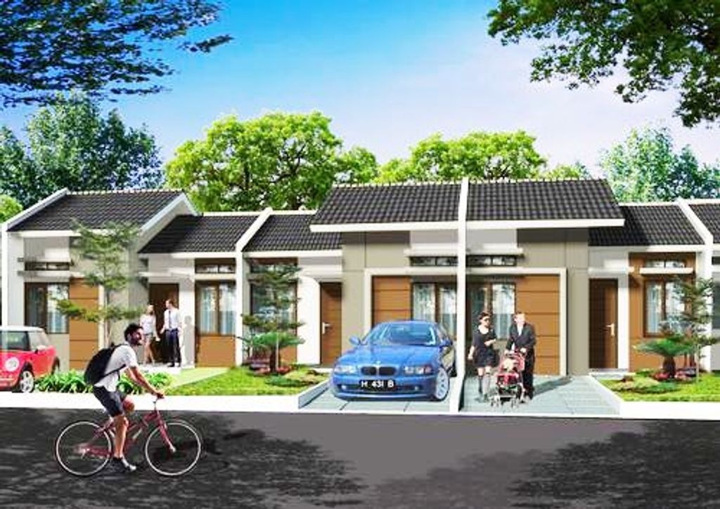 foto tampak rumah tipe OB 36/106 perumahan Harvest City