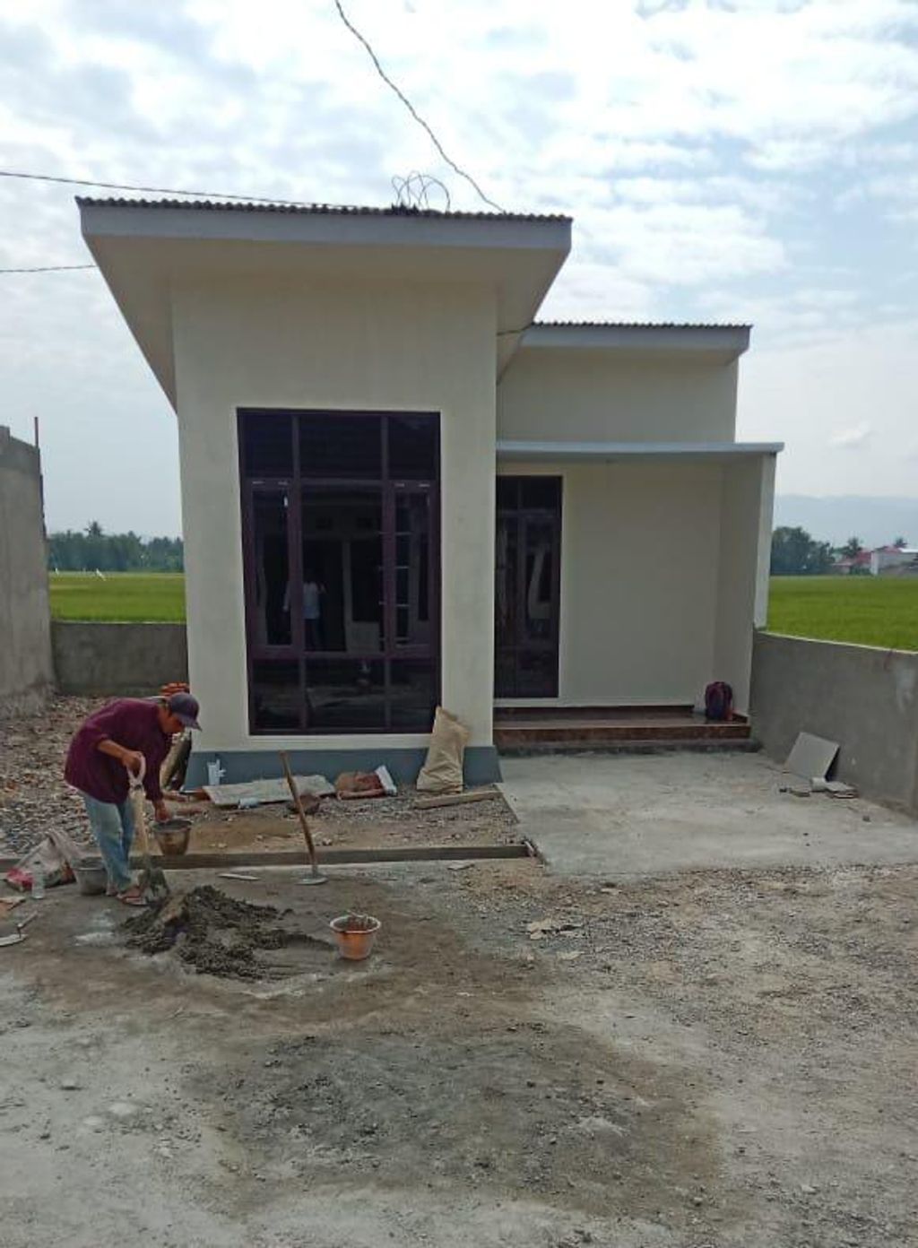 foto tampak rumah tipe 36/108 perumahan ALFAZZA RESIDENCE