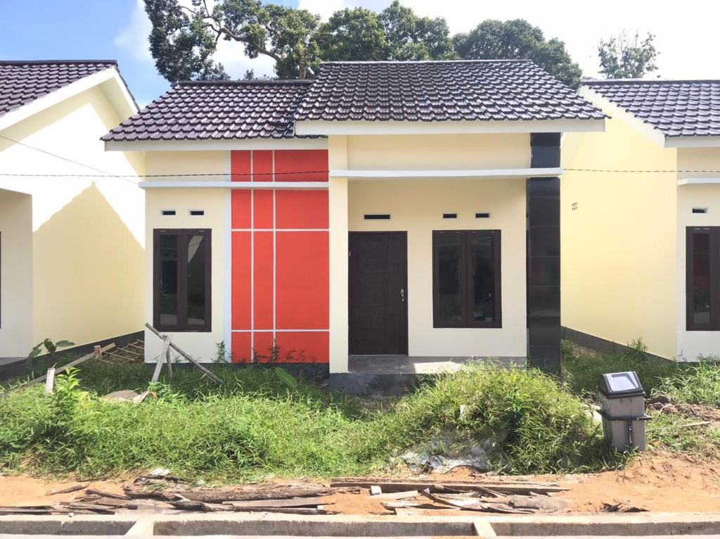 foto tampak rumah tipe 36/61 perumahan PERDAMAIAN ALAM RESIDENCE