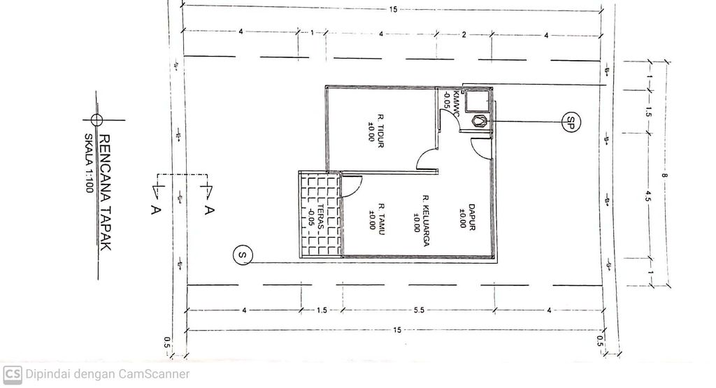 foto denah rumah tipe 36/61 perumahan PERDAMAIAN ALAM RESIDENCE