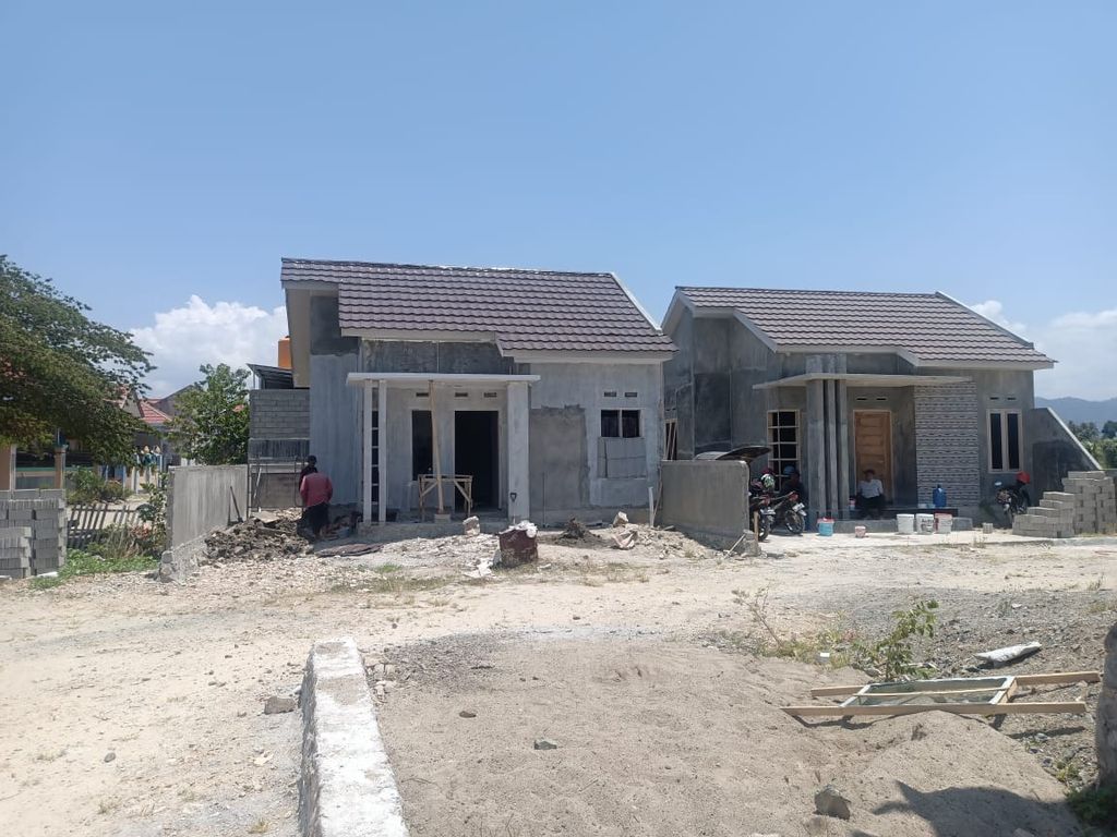 foto tampak rumah tipe 45/108 perumahan ALFAZZA RESIDENCE