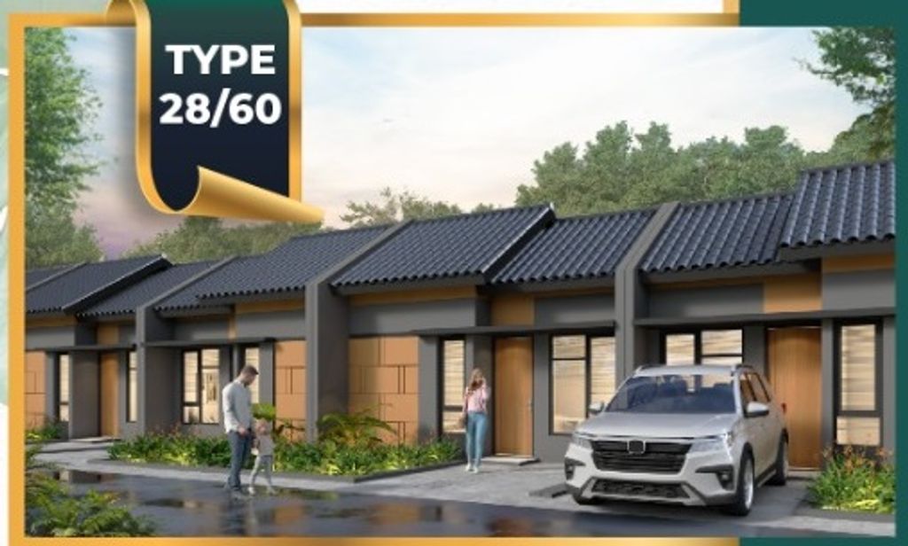 foto tampak rumah tipe 28/60 perumahan Bukit Mas Residence