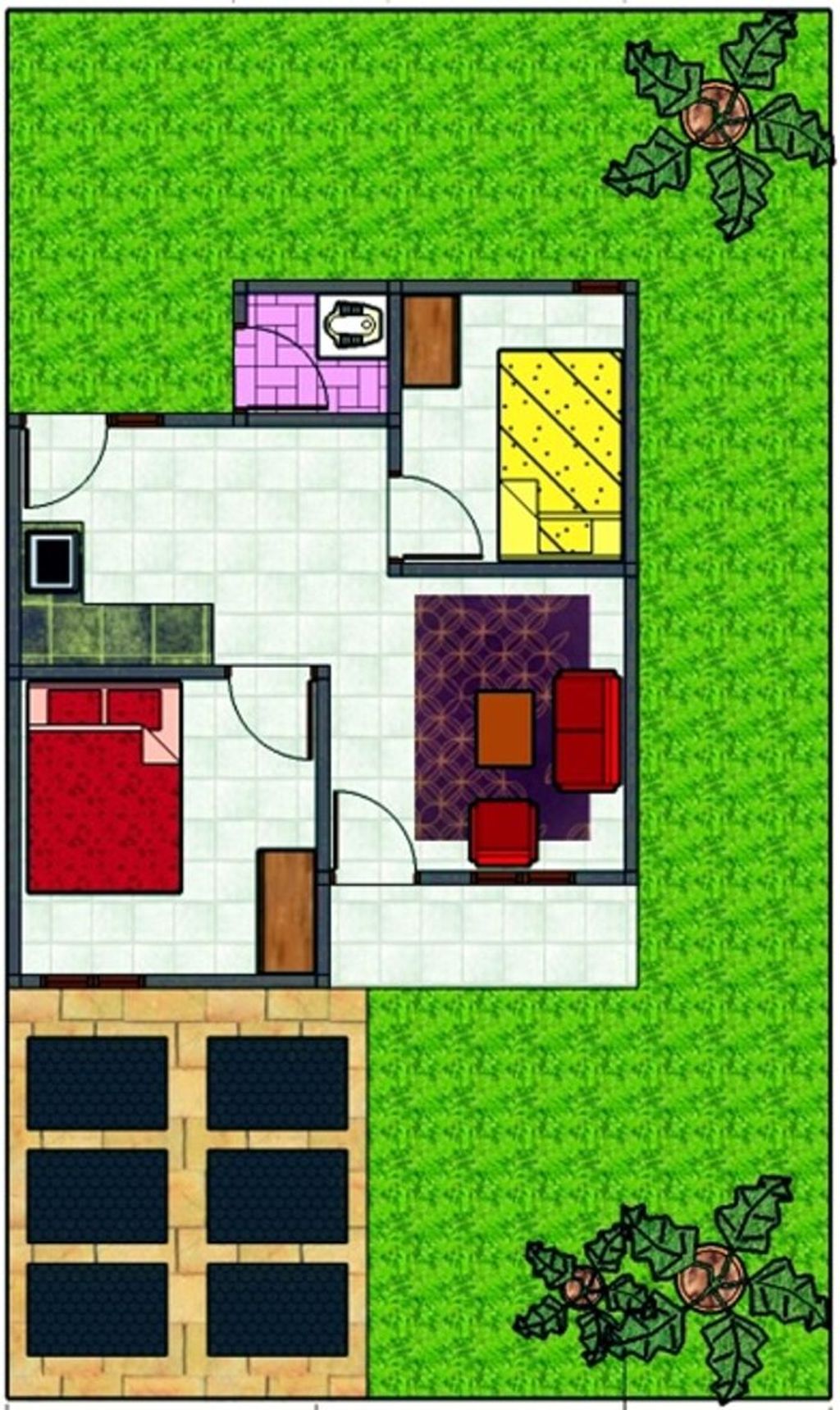 foto denah rumah tipe RSH (subsidi) perumahan Harapan Sari Mulia 3