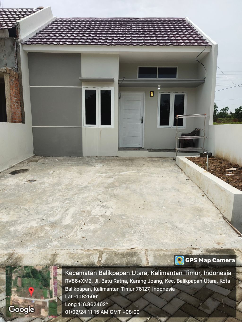 foto tampak rumah tipe 36 perumahan Gading Pratama