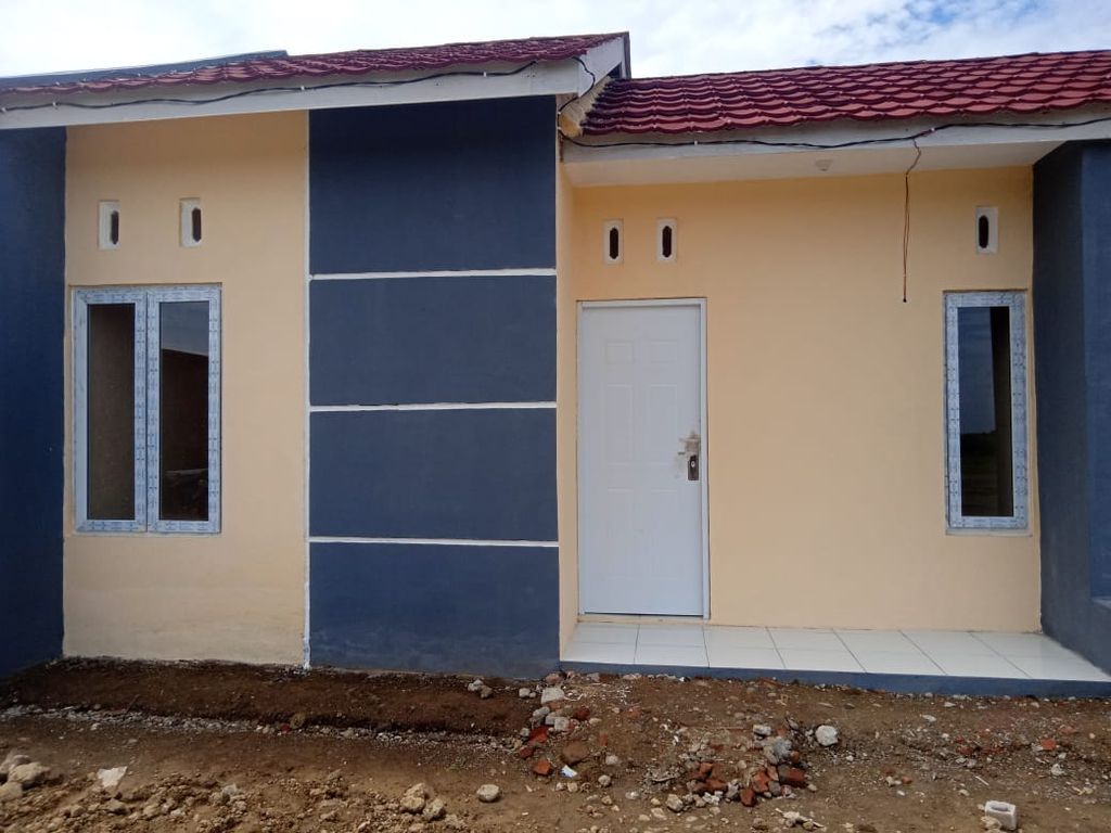foto tampak rumah tipe Subsidi Baru 2024 perumahan TRIEHANS VILLAGE TANJUNG