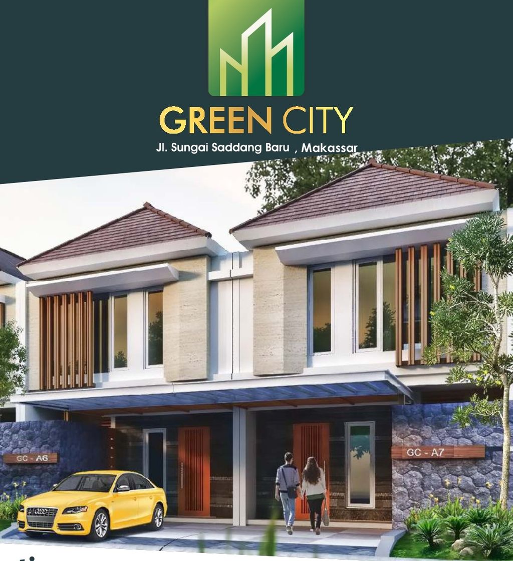 foto tampak rumah tipe 133 perumahan GREEN CITY